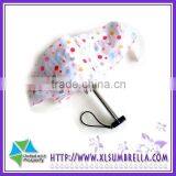 19.5"Plastic Handle Printing 5 Foldable Umbrella