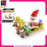 New Arrival Santa Claus Kids Educational ABS Plastic DIY Micro Building Block Toy thumbnail-2