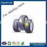 Customized Logo Design Car Wheel Stickers Auto Parts Label With Adhesive