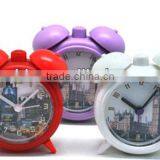 2013 New Products Metal Desk/table Twin Bell /double Bell Alarm Clock for Promotion/retail thumbnail-1