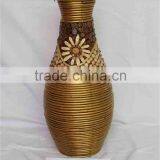Best Quality Eco-friendly PE Rattan Handwoven Rattan Floor Vases thumbnail-6