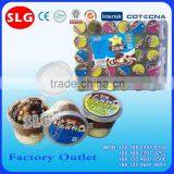 White and Black Chocolate Jam and Biscuit New Chocolate Cup