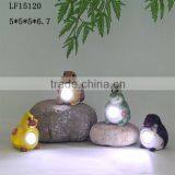 New Products Polyresin Owl Solar Led Lights Outdoor thumbnail-6