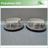 Factory Price Wholesale Ceramic Dog Bowl With Paw Printed thumbnail-1