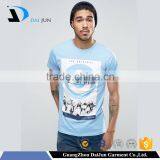 China OEM High Quality Blue 200gsm 3d Printed 100% Polyester Blue Mens t Shirts Manufacturers in China thumbnail-1