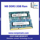 Computer spare parts laptop 128mb*8 ram ddr3 2gb