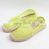 Latest Design Belly Shoes Factory Espadrilles Fashion Mesh Material Jute Sole Espadrille thumbnail-1