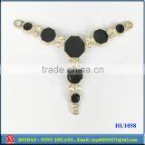 Blue Color Plastic Shoe Chain Buckle Decoration for Women Sandal HU1169B thumbnail-4