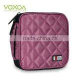 Purple 32 Capacity 230D Space Twill PVC Fabric DVD Case CD Holder Personalized cd Case Multi Disc Dvd Cases
