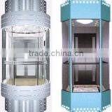 Residential Passenger Round Glass Elevator for Good Sightseeing