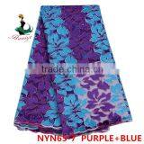 Haniye 2016 Wholesale Embroidery Tulle Lace Fabric African Net Lace Fabric for Nigerian Party/NYN65 thumbnail-6