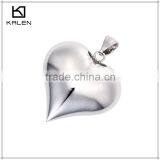 Lady Love Shape Shiny Stainless Steel Broken Heart Pendant Jewelry thumbnail-1