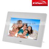 Cheap Usb Battery Operated 7" Inch Lcd Digital Photo Frame With White Case
