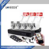 AHD cctv Security Camera System Outdoor 4CH AHD DVR Kits ,cctv camera kits