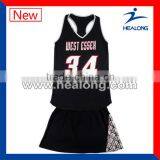 100% Polyester Mesh Sublimation Women Volleyball Jersey thumbnail-1