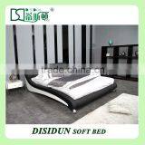 Modern Design Black Leather King Size Bed DS-145