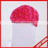Wholesale Red Polyester Rosette Chair Sash thumbnail-3