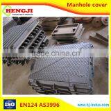 EN124 ISO9001 professional desigh of Ductile Iron Round and square OEM cast iron manhole cover with frames