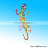 Unique Colorful Gecko Resin Wall Hanging Decoration thumbnail-1