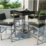 2016 Patio Outdoor Bar Furniture Wicker Coffee Table Chairs Set thumbnail-1