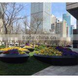 FO-366 Modern Style Rectangle Fiberglass Flower Pot thumbnail-4