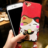 Fortune Cat Cartoon Cell Phone Case Silicone Mobile Phone Cases for IPhone7/7Plus/6/6s/6plus/6splus Phone Back Cover thumbnail-5