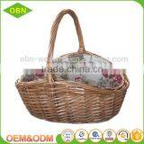 China Wholesale Custom the Portable Outdoor Food Gift Wicker Material Native Gift Baskets thumbnail-2