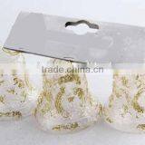 3PC Christmas Decoration Bell Shape Transparent Plastic Christmas Pendant thumbnail-5