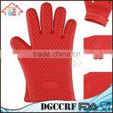 NBRSC Heat Resistant Silicone Glove Cooking BBQ Oven Pot Holder Mitt Kitchen Finger Gloves thumbnail-1