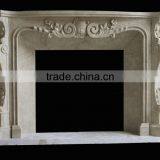 European Palace Style Large Marble Fireplace Mantel thumbnail-5