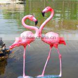 Large Resin Garden Statues Life Size Fiberglass Flamingo Statue thumbnail-4