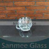 Fashionable Embossed Glass Tea Cup thumbnail-3