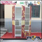 Indian Bedroom Wardrobe Designs 3 Door Steel Wardrobe Cabinet With Lock thumbnail-4