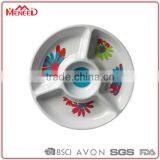 Factory Directly Round Large Mexican Serving Melamine Chip and Dip Dish thumbnail-1