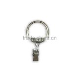 Chrome Plated ID30mm & OD37mm Rod Ring With Clip Hanging / A Ring With A Clip / Iron Curtain Ring With Clip