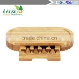 Manufacturers Selling 100% Slide Out Bamboo Cheese Board and 4 Piece Knife Set thumbnail-5