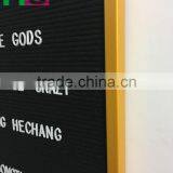12''*18'' Letter Board Gold Frame Backing With Slots to Insert Letters Includ Letters thumbnail-3