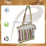 Printed See Through PVC/12 oz Canvas Bag With Pouch thumbnail-2