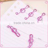 Colorful Musical Note Metal Clip Paper Clips