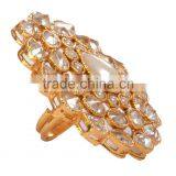 POLKI Pearl GOLD COCKTAIL FINGER Ring thumbnail-2