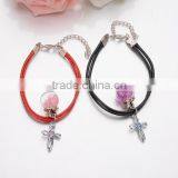 Diy Glass Ball Matching Heart Charms Couple Bracelets Diy Handmade Half Love Charms Bracelets for Valentine's Day Gifts 2017 thumbnail-4