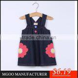 MGOO New Arrival Girl Casual Little Dress Sleeveless Patchwork Flowers For the Stage Vestidos CS001 thumbnail-1