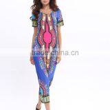 Zm50375b Lady Plus Size Dress Wholesale Printed Dresses Women thumbnail-3