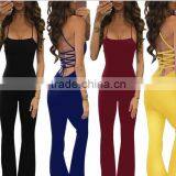Zm50321b Women Jumpsuits Loose Pants Sexy Hot Sell Lady Trousers thumbnail-1