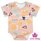 Kids Clothing Manufacturers Short Sleeve Tiger Pattern Printed Baby Boy Infant Cotton Bodycon Romper Jumpsuit thumbnail-2