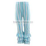 2017 Children Striped Boutique Kids Clothing Ruffle Pants Girls Leggings Wholesale thumbnail-4