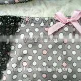 Fancy Dot Print and Beautiful Lace Sexy Ladies Bra and Panty Set thumbnail-6