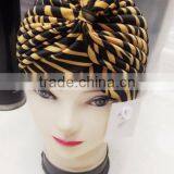 New Color Striped Indian Cap Arabic Muslim Headscarf Hat Lady Print Hat Wholesale thumbnail-2