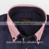 Custom Double Collarcontrast Color Spandex Cotton Dress Shirts thumbnail-2