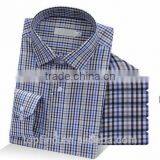 Wholesale Customs Cotton Plaids Long Sleeve Deep Color Men Shirts With Cheap Price thumbnail-1